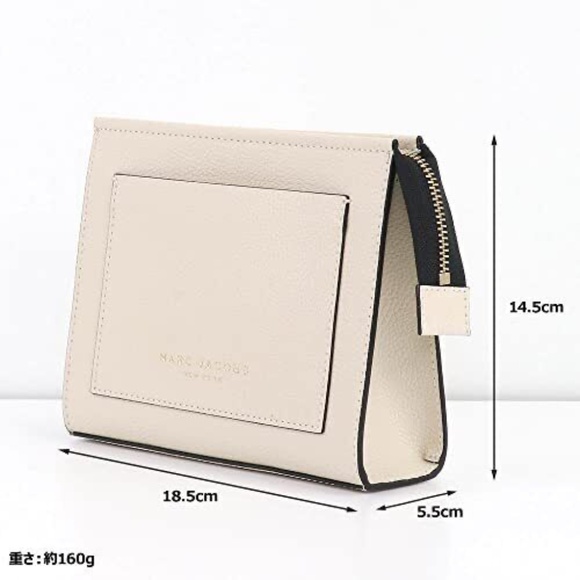 NWT Marc Jacobs Grind Clutch in Color of Marshmallow - Picture 3 of 5